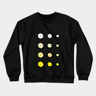 Gradient Hand Drawn Yellow Flowers :) Crewneck Sweatshirt